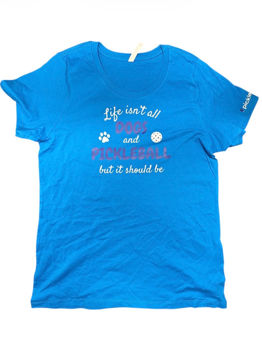 Blue Pickleplex Dog Tee