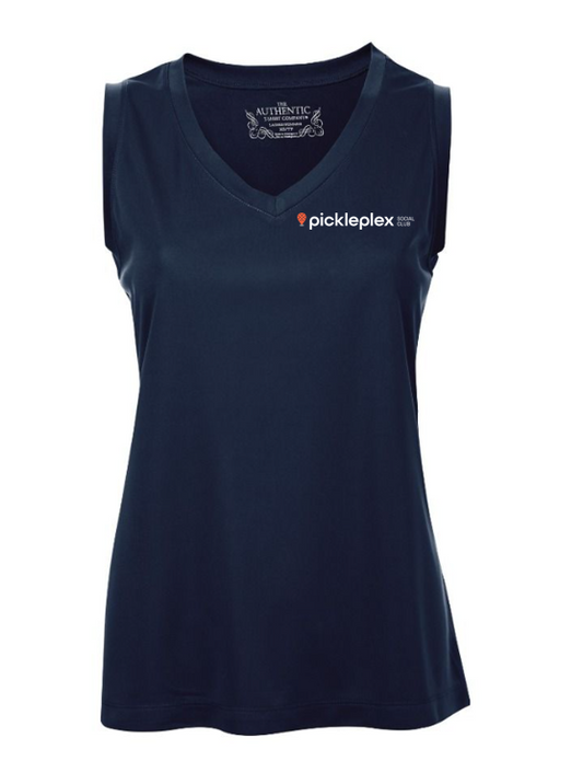Navy Ladies Dry Fit Sleeveless Top