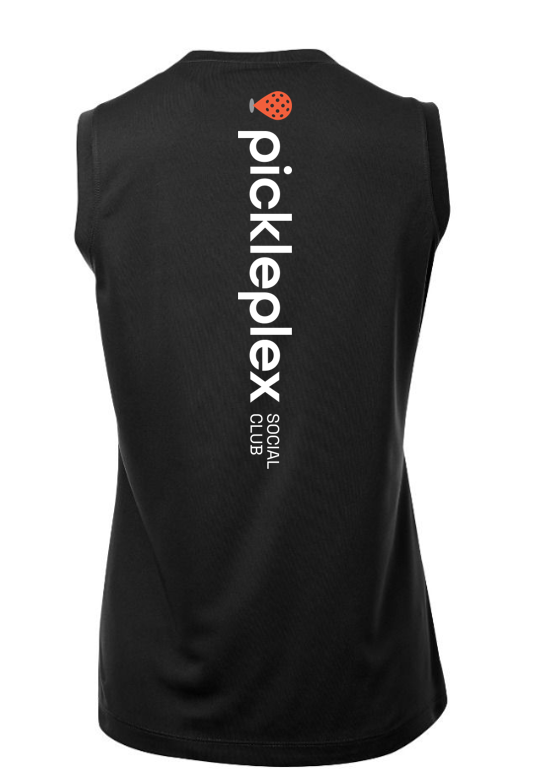 Ladies Sleeveless Dry Fit Top - Black